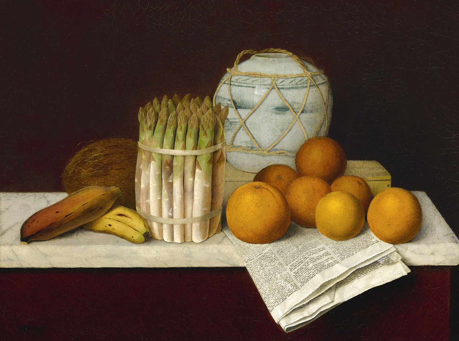 fruit and asparagus